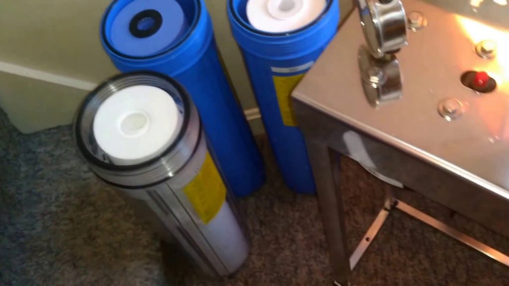Installed the whole house 3-stage water filter 4/20/2017