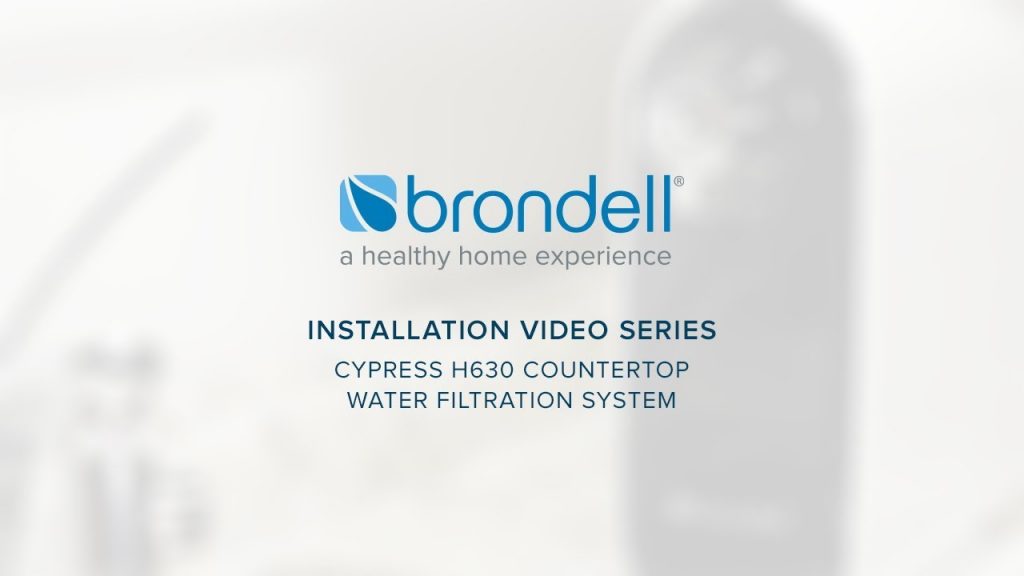 Brondell Cypress Triple-Stage Countertop Water Filter (H630) Installation