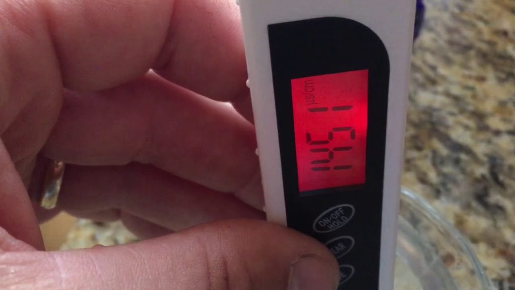 Testing of Tap Water vs filtered PUR system, old and new filter test
