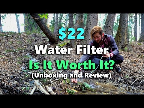 $22 PORTABLE WATER FILTER! Is It Worth it? Unboxing and Review